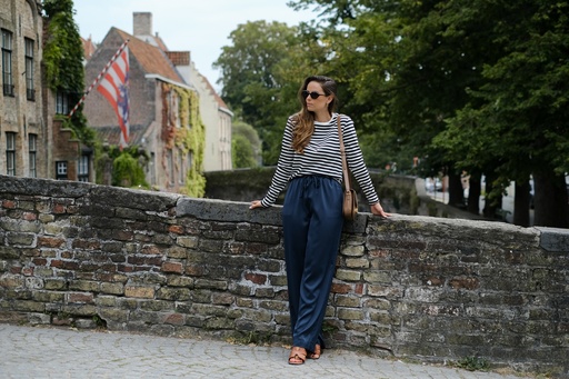 SC Striped LS shirt navy/white